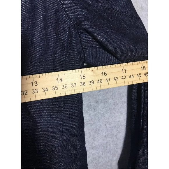 Womens Pilcro Anthropologie Denim Blazer Casual High Fashion Professional Career - Picture 4 of 6